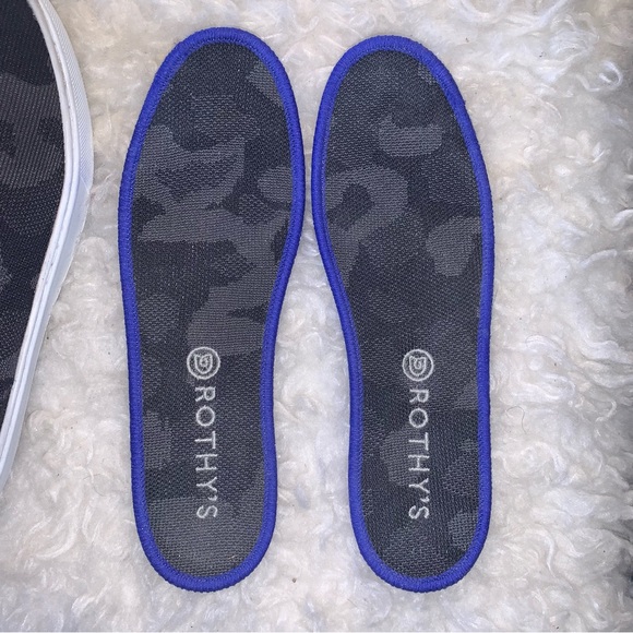 Rothy’s Gray and Black Camo Slip On Sneakers shoes - Picture 14 of 17